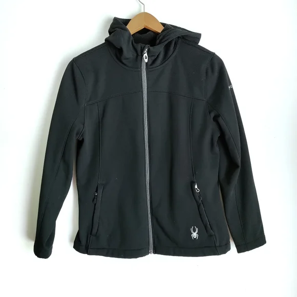 Spyder Women's Alyce Full Zip Soft Shell Hooded Jacket - M - Picture 2 of 6